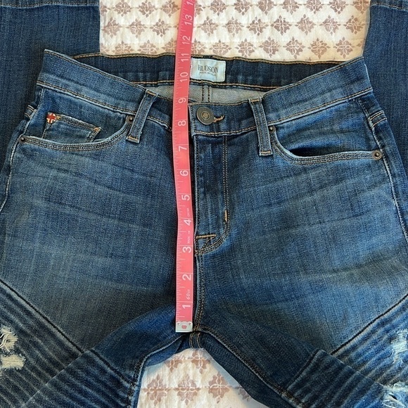 Hudson Brooklyn Moto Super Skinny Jeans Size 26 Walk of Fame - Picture 16 of 17